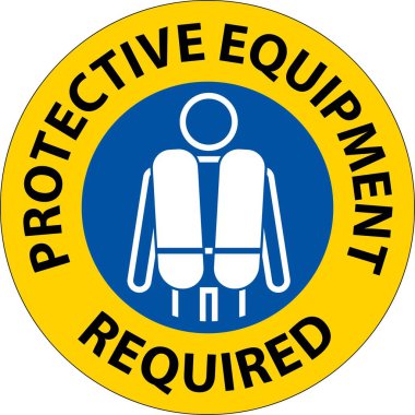Floor Sign, Protective Equipment Required
