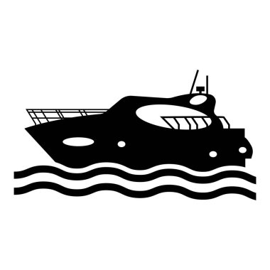 Yumuşak dalgalarda süzülen parlak siyah bir tekne silueti. Suda macera ve rahatlık hissi taşımak için mükemmel. Denizcilik temaları için ideal.