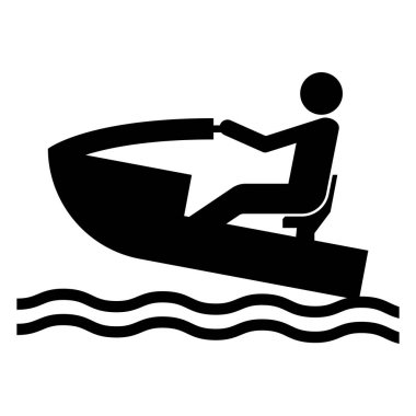 Basit bir siluet, sakin bir kayıkta, pürüzsüz suyun üzerinde gezinirken, açık hava eğlencesi ve maceranın keyfini taşır..