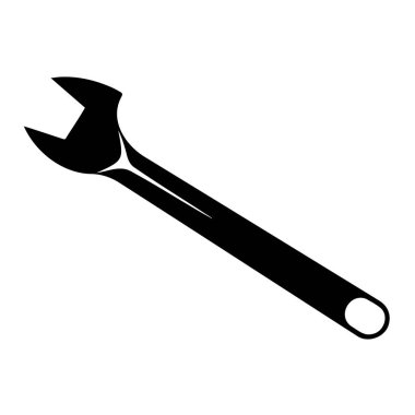 Çeşitli tasarım projeleri için mükemmel bir minimalist siyah anahtar ikonu. Tamirat, tamirat ve DIY temaları için idealdir. Bu zarif siluet modern bir dokunuş ekler..