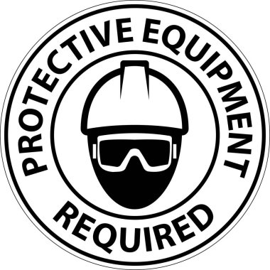 Floor Sign, Protective Equipment Required