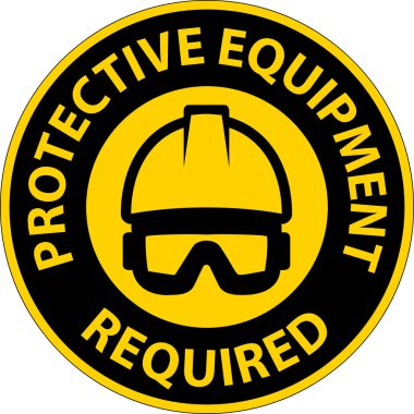 Floor Sign, Protective Equipment Required