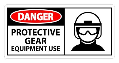 Danger Safety or Protective Gear and Equipment Use clipart