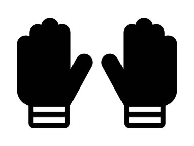 Basit siyah eldiven çizimi kış temaları, moda veya açık hava aktiviteleri için idealdir. Çeşitli yaratıcı tasarımlar ve mevsimsel projeler için mükemmel..