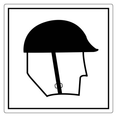 Profil görünümünde kaskı tasvir eden minimalist bir simge, güvenliği ve korumayı simgeliyor. Bu basit tasarım çeşitli uygulamalar ve temalar için uygundur.