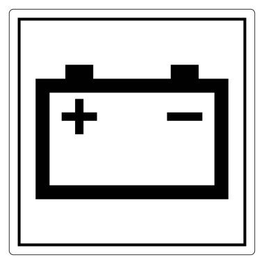 Simple Battery Icon for Electrical Use clipart