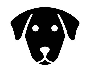 Minimalist Kara Köpek Görüntü Çizimi Hayvan Temalı Tasarımlar ve Yaratıcı Projeler İçin Mükemmel