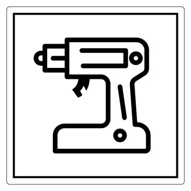 Bu resim, el yapımı sıcak tutkal tabancasının basit bir çizgi çizimini içeriyor, el yapımı ve DIY projeleri için idealdir. Sanatçılar ve yaratıcılar için mükemmel.