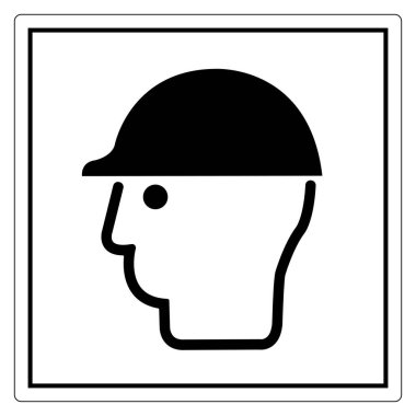 Siyah beyaz bir simge. İşçi şapkalı bir işçi tasvir ediyor. İşaret ya da güvenlik farkındalığı için ideal. Bu grafik koruma ve işyeri güvenliğini vurguluyor.