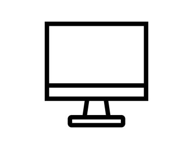 Çeşitli dijital ihtiyaçlar için tasarlanmış minimalist bir bilgisayar monitörü simgesi. Çevrimiçi içerik, web siteleri ve yaratıcı projeler için ideal. Teknolojiyle ilgili konular için mükemmel.