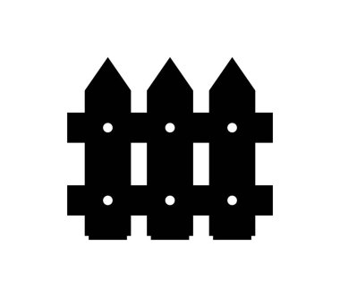 Bahçe güvenliğini, mülkiyet sınırlarını veya açık hava tasarım unsurlarını temsil etmek için uygun bir minimalist siyah çit simgesi. Çeşitli yaratıcı projeler için ideal.