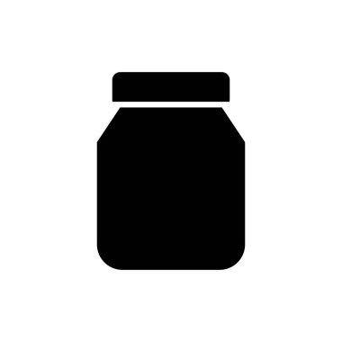 Bu kapaklı siyah siluet yiyecek depolama için modern bir konsepti temsil ediyor. Mutfak ve yemek tasarımları için ideal, bu minimalist grafik çeşitli projelerde çok yönlülük sunuyor.