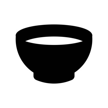 Minimalist siyah kâse silueti, modern tasarımlar için ideal, beyaz bir iç mekan içeriyor. Aşçılık teması ya da minimalist sanat stilleri için mükemmel..