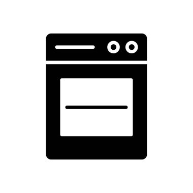 Pürüzsüz ve modern mutfak fırınında kontrol düğmeleri ve şeffaf bir pencere var. Çağdaş bir mutfak ortamında pişirmek ve kızartmak için ideal..