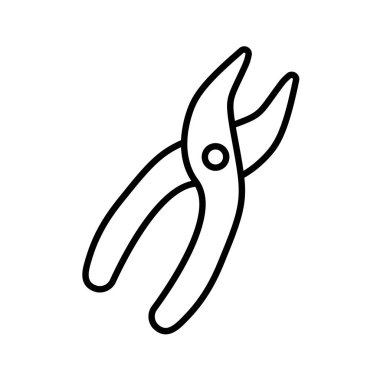 Bir el aletinin minimalist çizimi, bahçıvanlık, el işi ve budama için idealdir. Etkili kesim ve hassas çalışma için tasarlanmış keskin bıçaklar..