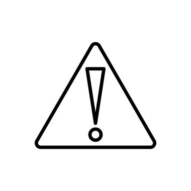 Bu resim, bir ünlem işaretini vurgulayan, üçgen şeklinde bir uyarı işareti içerir. Uyarı uyarılarını sembolize ediyor ve güvenlik bilincini vurguluyor..