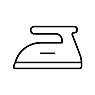 Ev kullanımı için tasarlanmış modern bir elektrikli ütü. Pürüzsüz, ergonomik saplı, rahat kavrama ve kumaş ve kumaşlarda kırışıklık giderme için tasarlanmış..