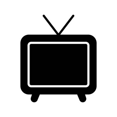 Bu retro TV ikonu, medyayı temsil etmek için mükemmel bir minimalist tasarıma sahip. Nostalji çağrıştırıyor ve çeşitli sanatsal ve dijital uygulamalara uygun..