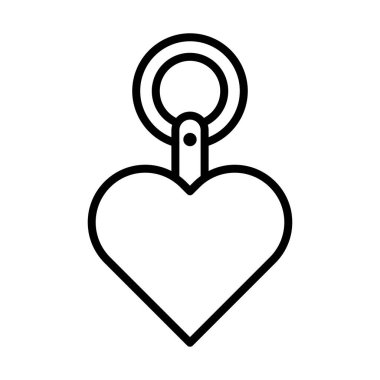 Bu resim, çeşitli mücevher yapma projeleri için mükemmel bir yüzük eklentisi olan basit bir kalp kolyesi tasarımı içeriyor. Zarafet ve yaratıcılığı ön plana çıkarıyor..