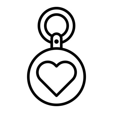 Bir döngü dizaynı içeren basit bir kalp kolyesi, anahtarlık ya da kolye için mükemmel. Sevgi ve sevgiyi temsil eden hediyeler için ideal..