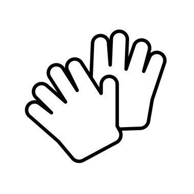 Bu illüstrasyon, yaratıcı projeler ve moda temaları için mükemmel iki çizgi film stili eldivenin basit bir sanat tasarımını içermektedir..