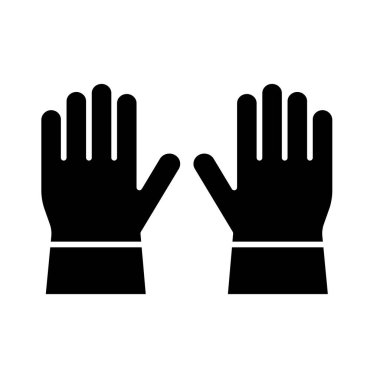 Bu vektör illüstrasyonunda teslim olmayı ya da bir açıklık jestini simgeleyen iki el havaya kaldırılır. Tasarım asgari ve etkili..