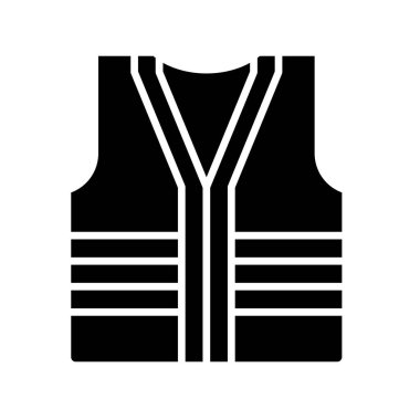 Bu siyah yüksek görüş mesafesi olan yelek simgesi çeşitli çalışma ortamlarında güvenliği ve korumayı temsil ediyor. İnşaat, acil servis ve açık hava işleri için ideal.