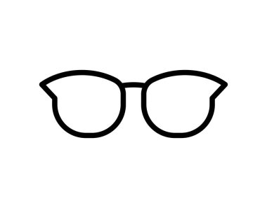 Bu minimalist çizgi sanat illüstrasyonunda tasarım projeleri veya moda temaları için mükemmel bir gözlük bulunur. Basit ama zarif, moda bir estetik sergiliyor..