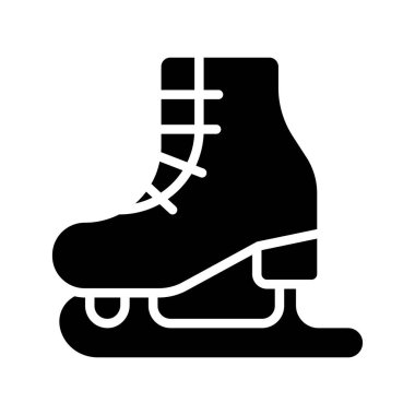 Kış sporlarını ve eğlenceyi sembolize eden, buz pateninin minimalist bir çizimi. Patinaj, spor etkinlikleri ve atletizm ile ilgili grafikler için ideal.