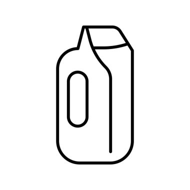 Bu resim, gıda ambalajı tasarımları, süt ürünleri promosyonları ve içecekle ilgili projeler için mükemmel olan bir süt kutusunun minimalist taslağını içerir..