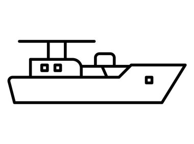 Bir teknenin bu minimalist çizimi basit çizgilerle deniz tasarımının özünü yakalar. Seyahat, macera ve boş zaman projeleri için ideal.