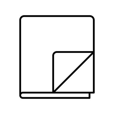 Bu minimalist çizgi sanat illüstrasyonu, beyaz arka plana karşı kapalı bir kitap tasvir eder, eğitim materyalleri, yaratıcı projeler veya grafik tasarım ihtiyaçları için mükemmeldir.