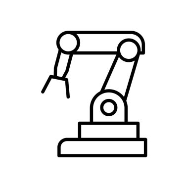 Çeşitli otomasyon uygulamaları için tasarlanmış endüstriyel bir robotik kolun ayrıntılı bir çizimi. Pürüzsüz tasarımı, hassas hareketleri ve imalat işlerinde verimliliği gözler önüne seriliyor..