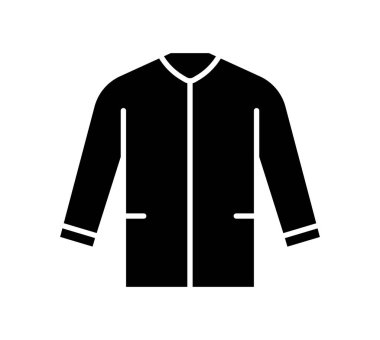 Bu minimalist siyah ceket ikonu moda ve giysi tasarımı projeleri için çok yönlü bir element olarak hizmet vermektedir. Çeşitli yaratıcı uygulamalar ve sunumlar için ideal.