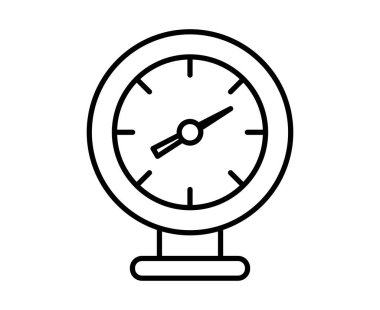 Bu minimalist illüstrasyon basit bir siyah beyaz tasarımı içinde yuvarlak bir duvar saatini içeriyor. Zaman tutma ve zamanlamalarla ilgili kavramlar için mükemmel.