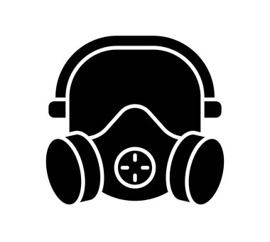 Bu görüntü, başta tehlikeli ortamlarda olmak üzere güvenlik ve sağlık uygulamalarındaki temel rolünü vurgulayan koruyucu bir solunum cihazının siluetini içeriyor..