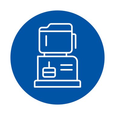 Minimalist tarzda tasarlanmış şık ve modern bir mutfak karıştırıcı ikonu. Mutfak projeleri, yemek blogları ya da mutfak tasarım temaları için mükemmel..