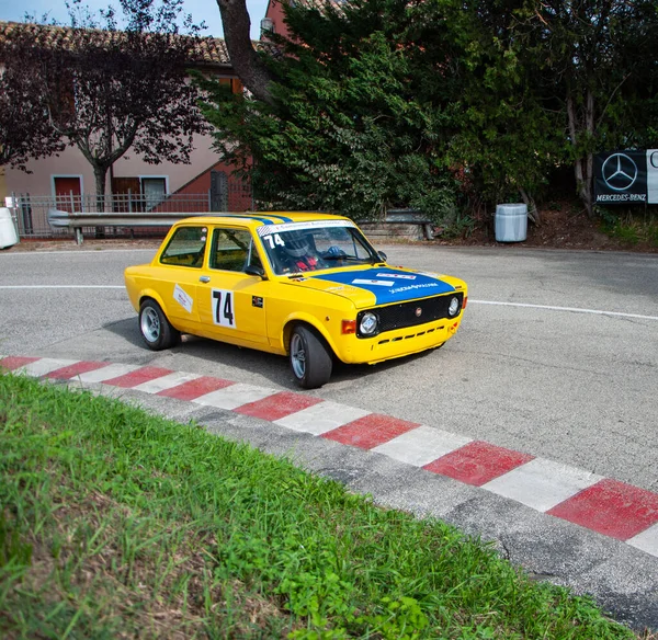 Pesaro Itália Ott 2022 Rali Carros Clássicos Fiat 128 Rali — Fotografia de Stock