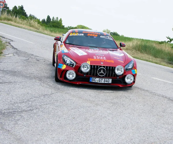 Urbino Italy Jun 2022 Mercedes Amg Coupe Old Racing Car — Fotografia de Stock