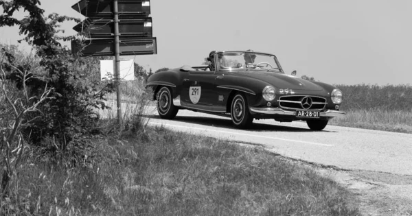 Urbino Itálie Červen 2022 Mercedes Benz 190 1955 Starém Závodním — Stock fotografie
