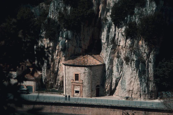 Вид Средневековую Деревню Пьорако Регионе Марке Италия — стоковое фото