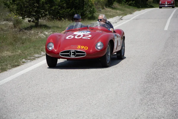 Urbino Talya Haziran 2022 Ermini 357 Scaglietti 1955 Mille Miglia — Stok fotoğraf