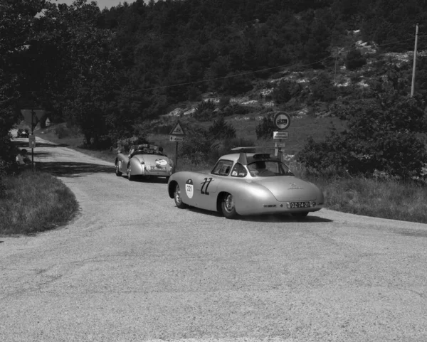 Urbino Italy นายน 2022 Mercedes Benz 300 Protipo 1952 บนรถแข — ภาพถ่ายสต็อก