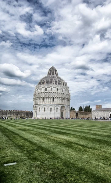 Pisa Italien Pisa 2023 Landschaft Piazza Del Duomo Mit Fantasievoller — Stockfoto