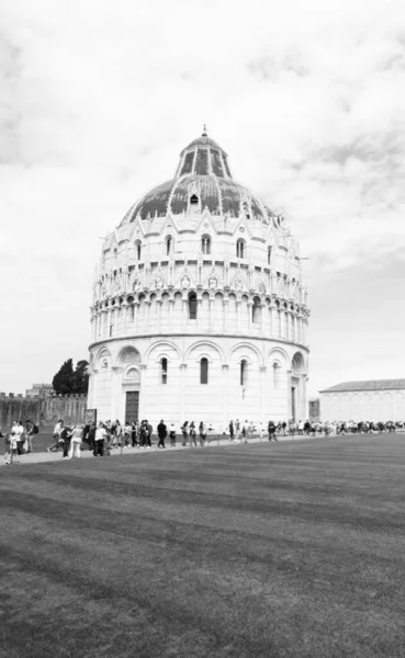 Talya Pisa 2023 Landscape Piazza Del Duomo Fanatik Katedrali Eğik — Stok fotoğraf