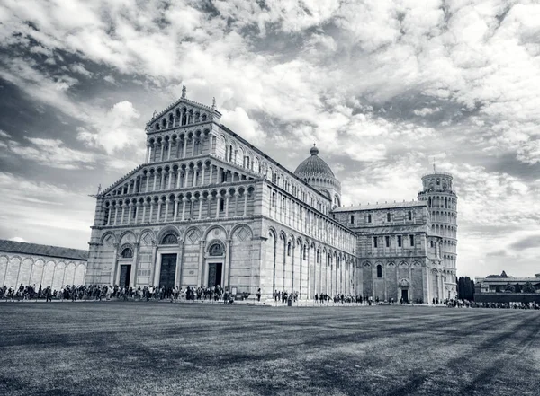 Iitaly Pisa 2023 Landscape Piazza Del Duomo Fanous Cathedral Tilting — 스톡 사진