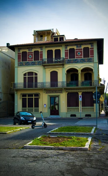 Viareggio Olaszország Április 2023 Viareggio Híres Üdülőhely Ligur Tenger Partján — Stock Fotó