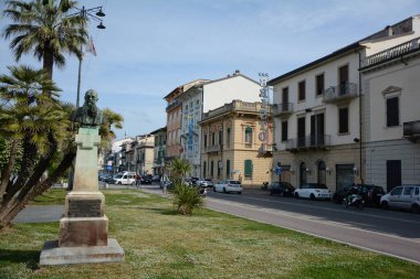 Viareggio İtalya - 30 Nisan 2023: Viareggio, Ligurian Denizi kıyısındaki ünlü tatil beldesidir. İtalya 'nın Lucca Toskana bölgesi
