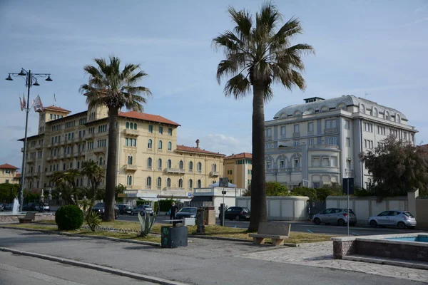 Viareggio Itália Abril 2023 Viareggio Famoso Resort Costa Mar Ligúria — Fotografia de Stock