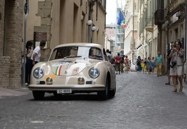 Pesaro Olaszország Június 2023 Porsche 356 1500 Carrera 1956 Egy — Stock Fotó